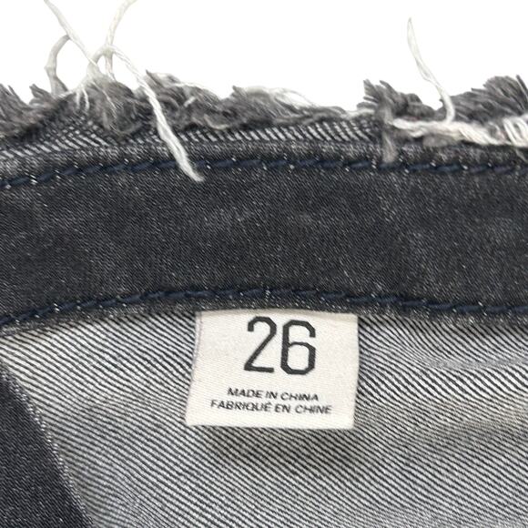 Urban Outfitters BDG Ruched Dip Waist V Flare Jeans in Washed Black - Picture 12 of 12